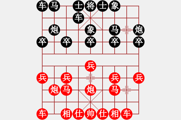 象棋棋譜圖片：《學(xué)習(xí)大師后手》邊炮橫車過河破中炮盤頭馬 - 步數(shù)：10 