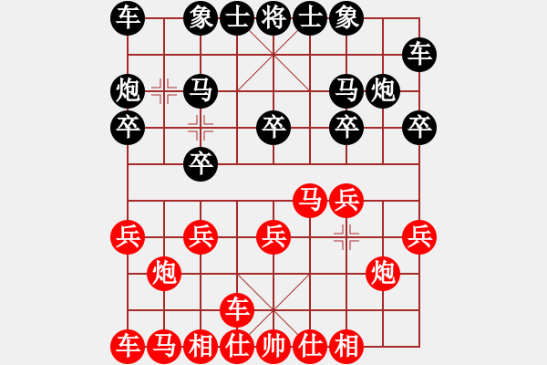 象棋棋譜圖片：501局 E00- 仙人指路-徐晃(1450) 先負(fù) 小蟲引擎23層(2658) - 步數(shù)：10 