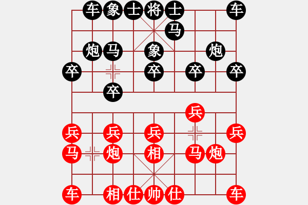 象棋棋譜圖片：爛頭三(1段)-和-南充一條槍(5段) - 步數(shù)：10 