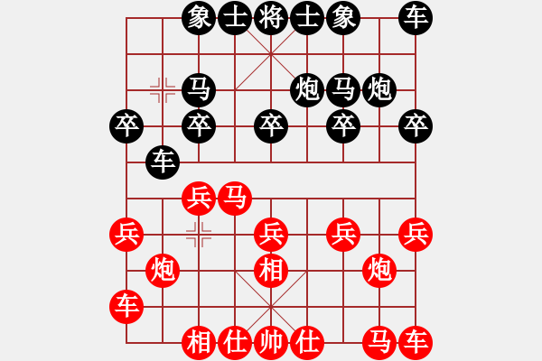 象棋棋譜圖片：閑著沒事干(9段)-勝-藍(lán)點(diǎn)客人(6段) - 步數(shù)：10 