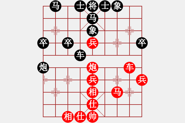 象棋棋譜圖片：何潔(6級)-勝-飛云測試三(2段) - 步數(shù)：40 