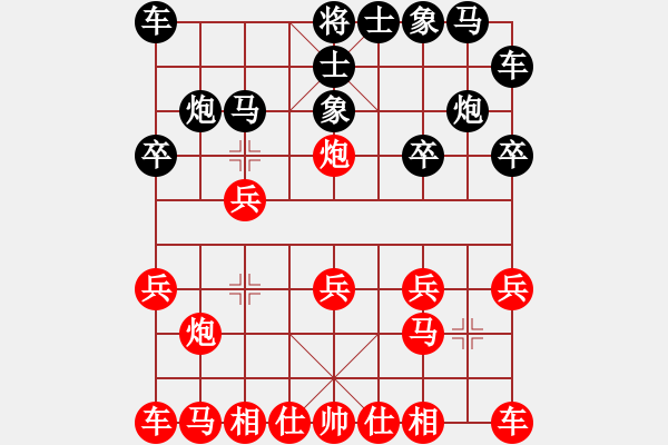 象棋棋谱图片：11月2日天天象棋擂台賽林旭鈴先負林柏丞 - 步数：10 