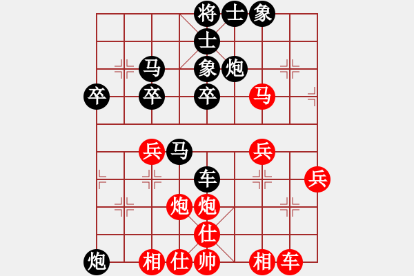 象棋棋譜圖片：850969(草民) 負(fù) 3083232(都尉) - 步數(shù)：40 