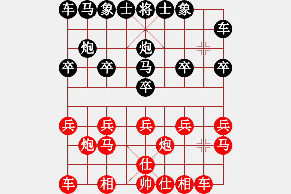 象棋棋譜圖片：兔子[912426940] -VS- 橫才俊儒[292832991] - 步數(shù)：10 