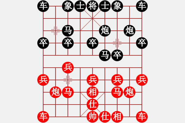 象棋棋譜圖片：09-04-07 jindaxiass[1093]-負(fù)-悟入棋途[1161] - 步數(shù)：10 