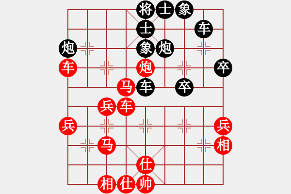 象棋棋譜圖片：五八炮對反宮馬（旋風(fēng)12層先勝巫師專業(yè)級） - 步數(shù)：40 