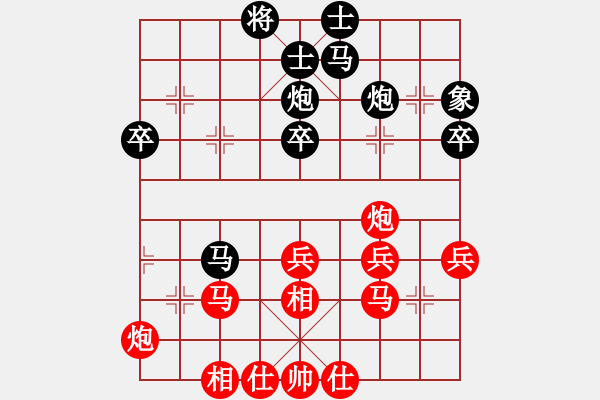 象棋棋譜圖片：任汝行(月將)-負(fù)-半只煙(人王) - 步數(shù)：40 