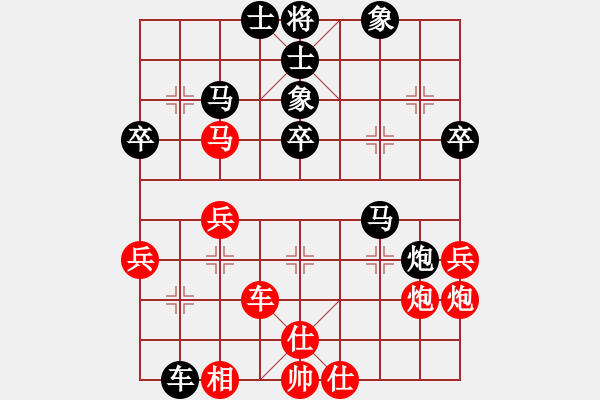 象棋棋譜圖片：二龍(9星)-負-我想喝啤酒(8星) - 步數(shù)：40 