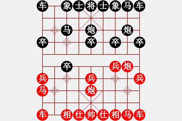 象棋棋譜圖片：wryq(1段)-勝-yeli(2段) - 步數(shù)：10 