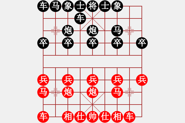 象棋棋譜圖片：光輸不贏后手57炮勝先手57炮 - 步數(shù)：10 