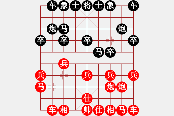 象棋棋谱图片：xwhwww(5r)-负-古今明(无上) - 步数：10 