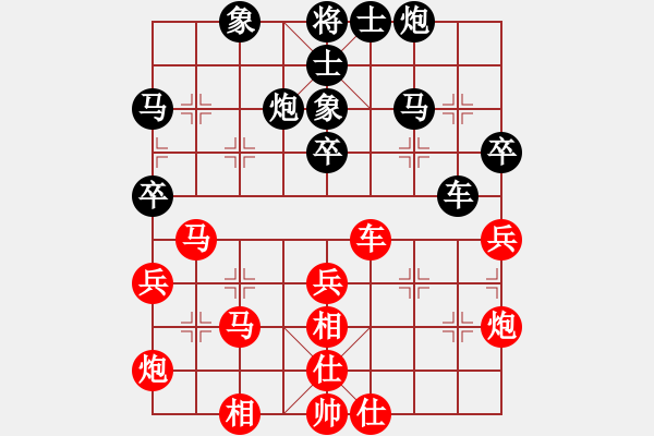 象棋棋譜圖片：開局的形勢判斷 飛相轉(zhuǎn)屏風(fēng)馬對士角 - 步數(shù)：46 