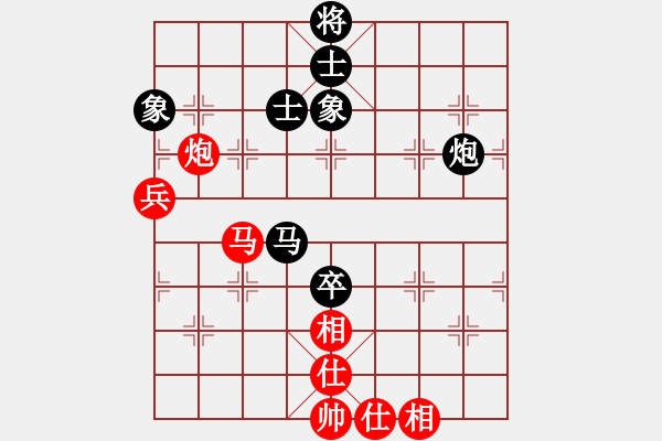 象棋棋譜圖片：唯我橫刀(天帝)-和-卒捍天下(8段) - 步數(shù)：170 