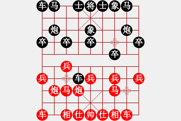 象棋棋譜圖片：◤∷君戰(zhàn)神武∷◥[-] 勝 翻云覆雨[2291081404] - 步數(shù)：10 