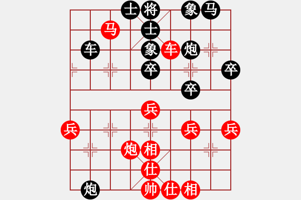 象棋棋譜圖片：◤∷君戰(zhàn)神武∷◥[-] 勝 翻云覆雨[2291081404] - 步數(shù)：57 