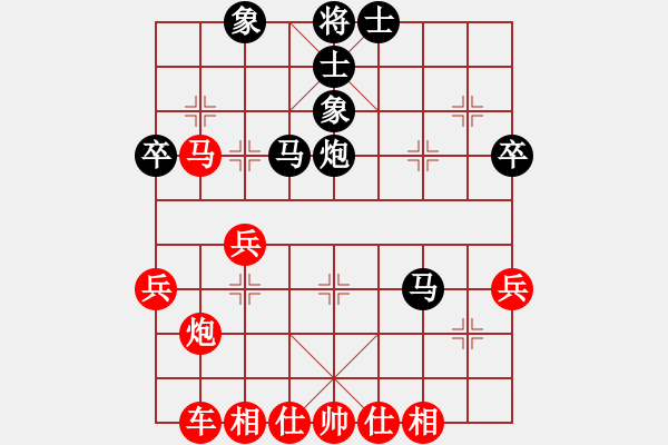 象棋棋譜圖片：58天天象棋精彩對(duì)局黃金獵人先勝曲研.XQF - 步數(shù)：40 