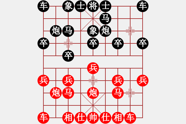 象棋棋譜圖片：2023.2.27.4中級場先勝中炮對飛象 - 步數(shù)：10 