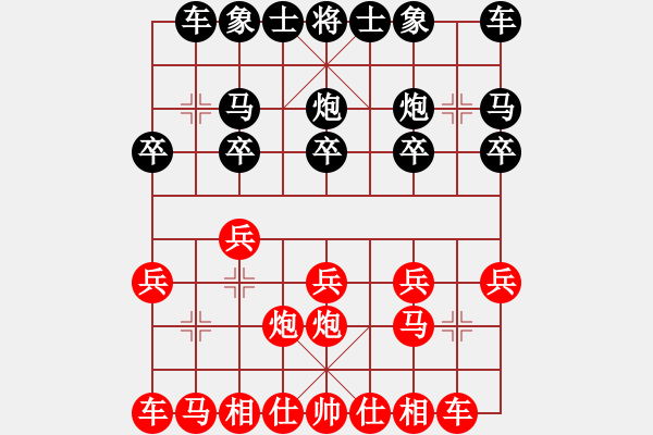 象棋棋譜圖片：bbboy002[紅] -VS- sb57753686[黑] - 步數(shù)：10 