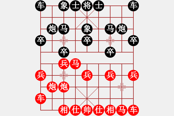 象棋棋譜圖片：黨國蕾 先負 張國鳳 - 步數：10 