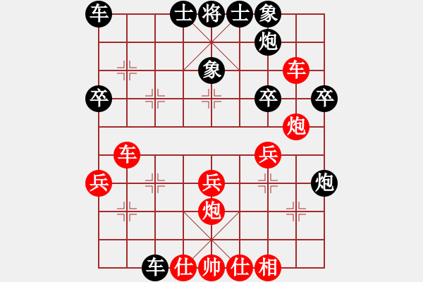 象棋棋譜圖片：炮打隔山子(3段)-勝-臥龍騰飛(1段) - 步數：40 