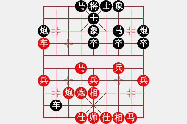 象棋棋譜圖片：wangdijiang紅勝葬心〖過宮炮對進(jìn)左馬〗 - 步數(shù)：30 