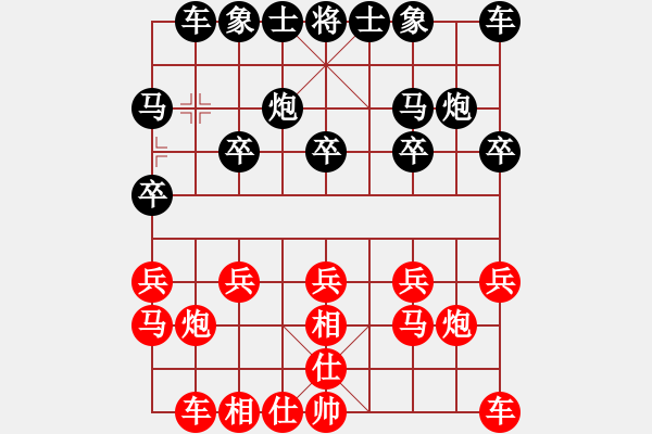 象棋棋譜圖片：☆象聯(lián)☆東邪[紅] -VS- 象棋[黑] - 步數(shù)：10 