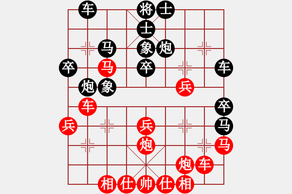 象棋棋譜圖片：倚天劍客(風(fēng)魔)-勝-紅藍棋股(北斗) - 步數(shù)：30 