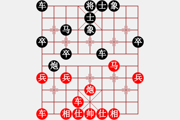 象棋棋譜圖片：橫才俊儒[292832991] -VS- 古今天地人[1285157263] - 步數(shù)：30 