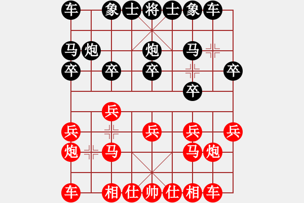 象棋棋譜圖片：負(fù)分太后 魚[紅] -VS- 死神曼多恩[黑](1) - 步數(shù)：10 