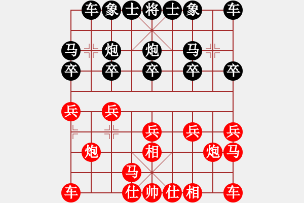 象棋棋譜圖片：仙人指路（QQ業(yè)五升業(yè)六評(píng)測(cè)對(duì)局）黑勝 - 步數(shù)：10 