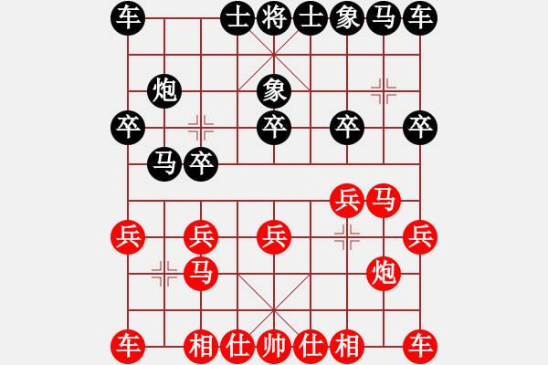 象棋棋譜圖片：怕不怕(日帥)-和-天機經銷商(月將) - 步數：10 