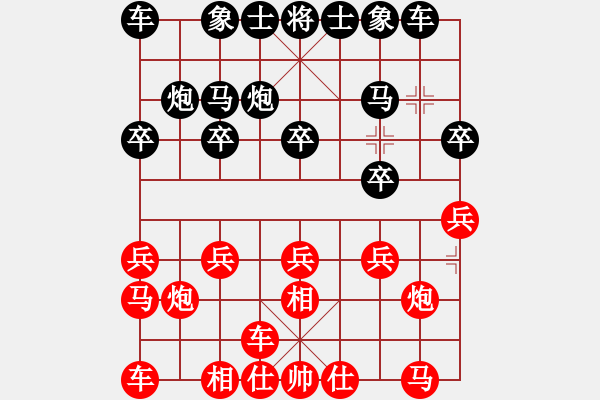 象棋棋譜圖片：我是東方紅(1段)-負-記憶花開(1段) - 步數(shù)：10 