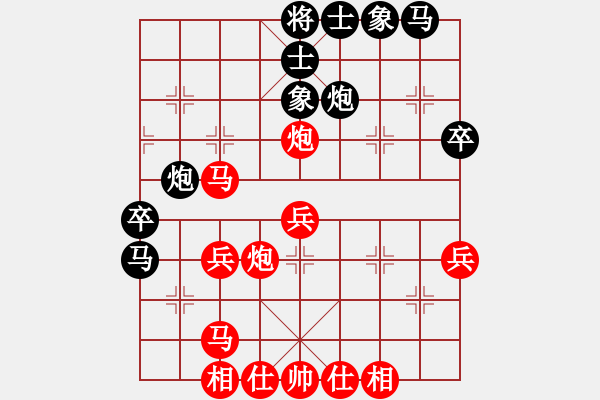 象棋棋譜圖片：象棋高密(9星)-勝-純?nèi)松先A山(9星) - 步數(shù)：40 