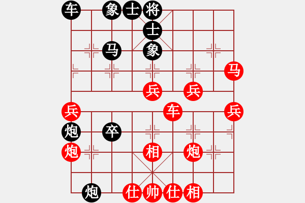 象棋棋譜圖片：葬心紅勝※皇家貴族※老綿羊【對(duì)兵轉(zhuǎn)兵底炮】 - 步數(shù)：50 