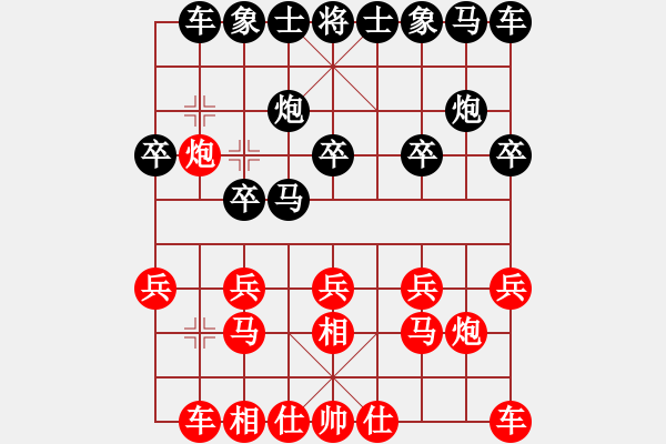 象棋棋谱图片：保罗(初级)-胜-张济(5级) - 步数：10 