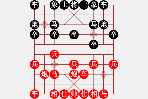 象棋棋谱图片：许磊先负郭财亮.pgn - 步数：10 