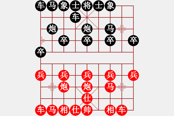 象棋棋譜圖片：醫(yī)生[3203753254] -VS- 橫才俊儒[292832991] - 步數(shù)：10 