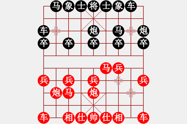 象棋棋譜圖片：2006年迪瀾杯弈天聯(lián)賽第二輪：瀋陽(yáng)軍司令(5r)-勝-俠仁魚腸劍(2級(jí)) - 步數(shù)：10 