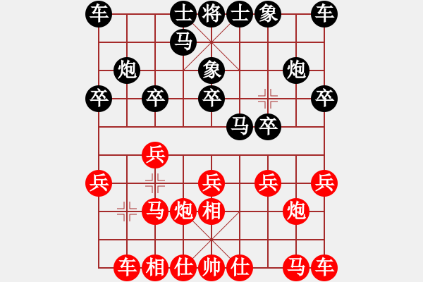 象棋棋譜圖片：蕭欽元  先勝  盧政皓 - 步數(shù)：10 