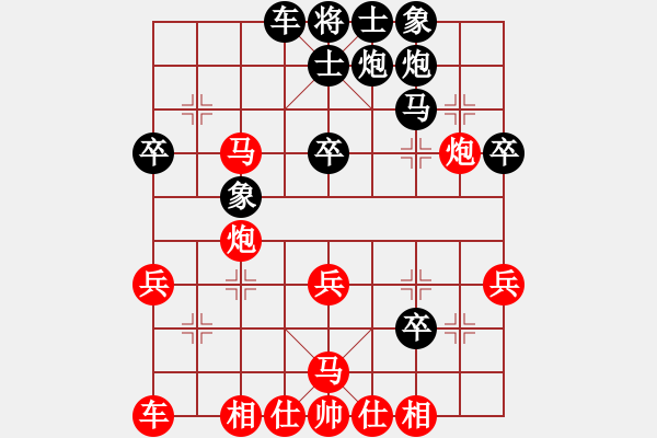 象棋棋譜圖片：雙槍將董平(月將)-勝-朱瑞芬(日帥)七路馬 - 步數(shù)：40 