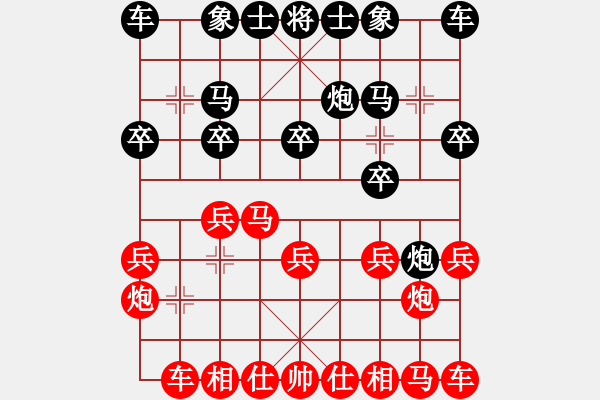 象棋棋譜圖片：中原一點(diǎn)紅(1段)-勝-有備而來(4段) - 步數(shù)：10 