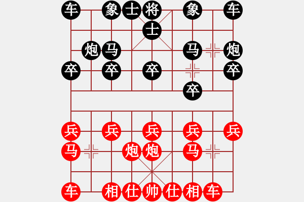 象棋棋譜圖片：梅州 張啟達(dá) 負(fù) 順德 韓裕恒 - 步數(shù)：10 