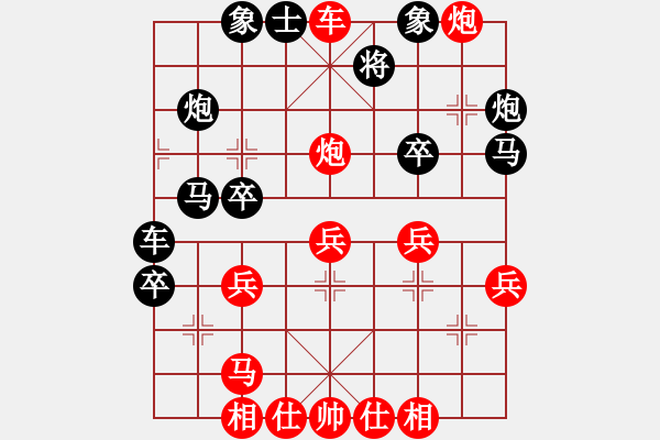 象棋棋譜圖片：20A--2---紅大優(yōu)--單車雙馬炮四兵--馬二進(jìn)一 - 步數(shù)：10 