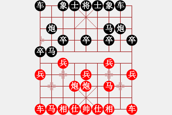 象棋棋譜圖片：174局 B05- 中炮對(duì)進(jìn)左馬-BugChess19-04-09 x64 NO SSE4-2(1 - 步數(shù)：10 