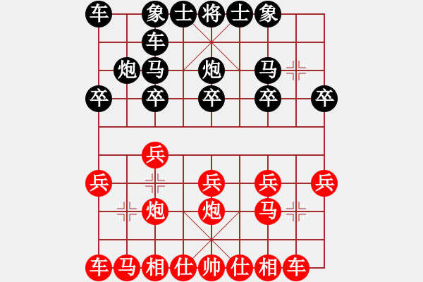 象棋棋譜圖片：象棋愛好者 VS 高級棋士 - 步數(shù)：10 