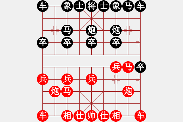 象棋棋譜圖片：夢之隊聯(lián)盟 夢之隊木葉 先和 星海003號 - 步數(shù)：10 