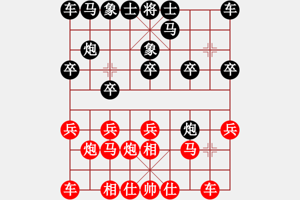 象棋棋譜圖片：葬心紅勝a382456【過宮炮局】 - 步數(shù)：10 