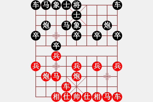 象棋棋譜圖片：王爺[黑] -VS- 蓮花棋士[紅] - 步數(shù)：10 