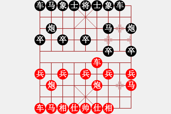 象棋棋譜圖片：創(chuàng)造棋跡（紅）先勝 風之子(黑） - 步數(shù)：10 