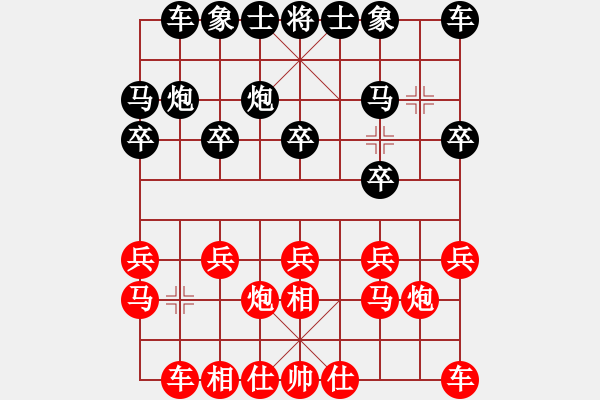 象棋棋譜圖片：臨朐 章曰民 先和 李延偉 2010.12.4 - 步數(shù)：10 